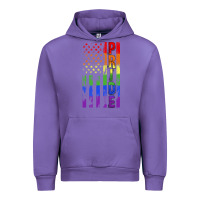 Tulip lgbtq pride american flag Urban Hoodie - FaDigitalArtStudio