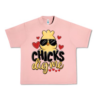 Salmon chicks dig me Urban Heavy Tee - MaliasSmallBusiness