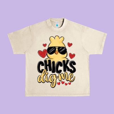 Chicks Dig Me Urban Heavy Tee Designed By Maliassmallbusiness