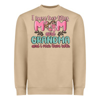 Mushroom i have two titles mom and grandma and i rock them Heavyweight Sweatshirt - MaliasSmallBusiness