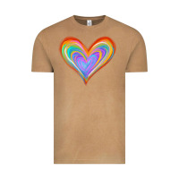 Vintage Camel Watercolor Pride Heart Vintage Tee - Jasminsmagicworld