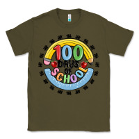 Army Green 100 days of school Classic Tee - MaliasSmallBusiness