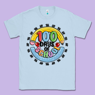 100 Days Of School Classic Tee Designed By Maliassmallbusiness