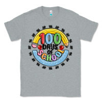 Heather Grey 100 days of school Classic Tee - MaliasSmallBusiness