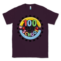 Plum 100 days of school Classic Tee - MaliasSmallBusiness