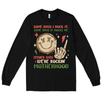 Black some days i rock it some days it rocks me either w Long Sleeve Tee - MaliasSmallBusiness