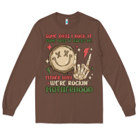 Chestnut some days i rock it some days it rocks me either w Long Sleeve Tee - MaliasSmallBusiness