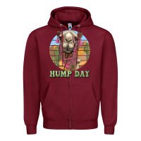 Burgundy hump day camel Zipper Hoodie - BarkalooDesign