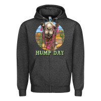 Charcoal Heather hump day camel Zipper Hoodie - BarkalooDesign