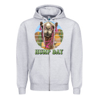 Heather Grey hump day camel Zipper Hoodie - BarkalooDesign