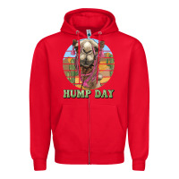 Red hump day camel Zipper Hoodie - BarkalooDesign