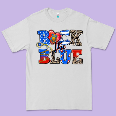 Back The Blue Premium Tee Designed By Adodesignshop