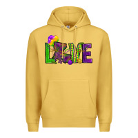 Antique Gold Love Louisiana Premium Hoodie - HowdyJamesFarm