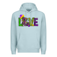 Blue Mist Love Louisiana Premium Hoodie - HowdyJamesFarm