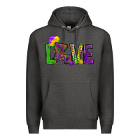 Charcoal Heather Love Louisiana Premium Hoodie - HowdyJamesFarm