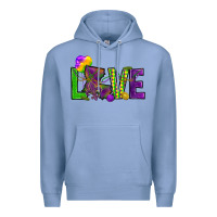Colony Blue Love Louisiana Premium Hoodie - HowdyJamesFarm