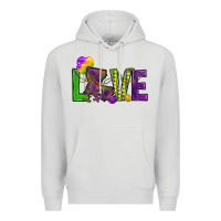 Dove Grey Love Louisiana Premium Hoodie - HowdyJamesFarm