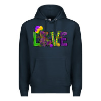 Navy Love Louisiana Premium Hoodie - HowdyJamesFarm