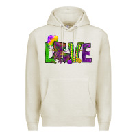 Oatmeal Heather Love Louisiana Premium Hoodie - HowdyJamesFarm
