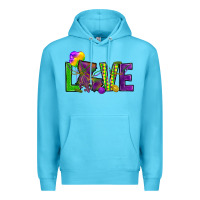 Ocean Blue Love Louisiana Premium Hoodie - HowdyJamesFarm