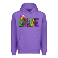 Purple Love Louisiana Premium Hoodie - HowdyJamesFarm