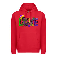 Red Love Louisiana Premium Hoodie - HowdyJamesFarm
