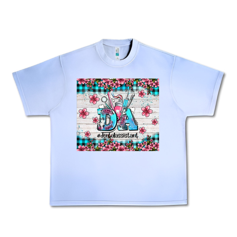 Da Dental Assistant Dentist Element With Flowers Urban Heavy Tee by AdoDesignShop | Teevron