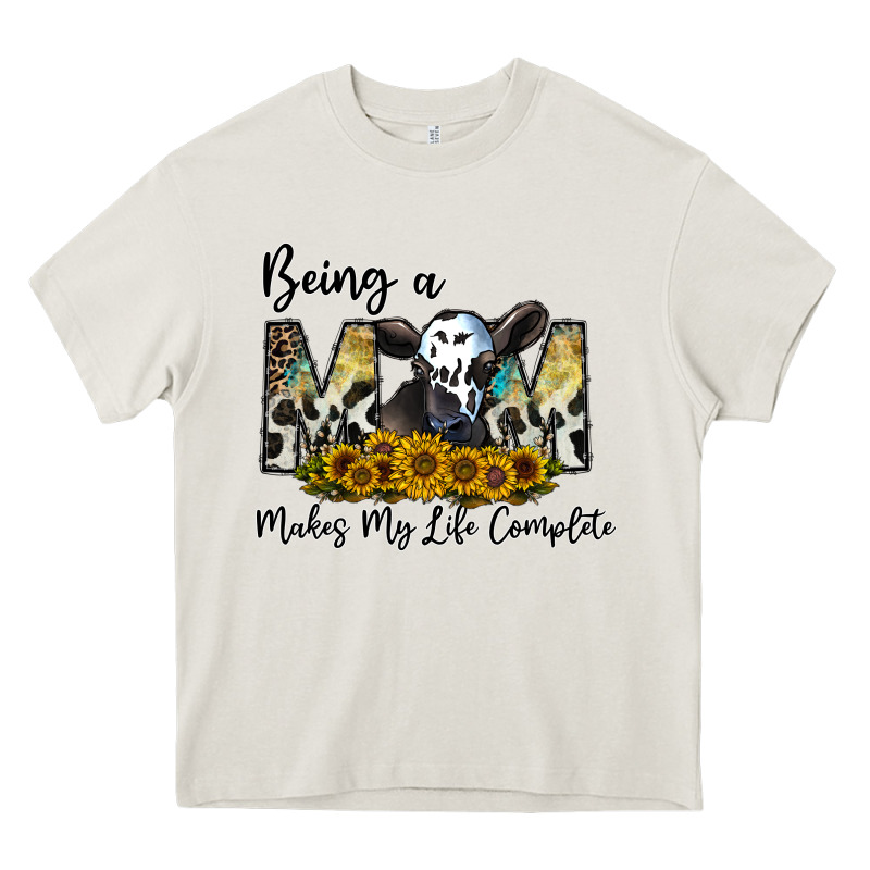 Being A Mom Makes My Life Complate Heavy Core Tee by CowhideDigitalArt | Teevron