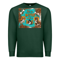 Sports Green life is better with a dog Premium Sweatshirt - TumblerDesignByShophia