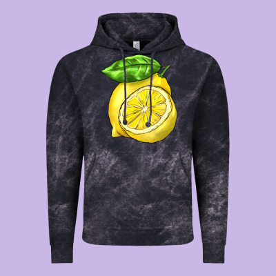 Lemon Vintage Hoodie Designed By Barkaloodesign