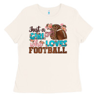 Bone just a girl who loves football Ladies Tee - HRA Design Shop