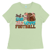 Matcha just a girl who loves football Ladies Tee - HRA Design Shop