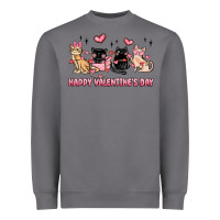 Storm happy valentines day cats Heavyweight Sweatshirt - MaliasSmallBusiness