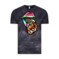 Cloud Black Serape Cowboy Tongue Vintage Tee - Jasminsmagicworld