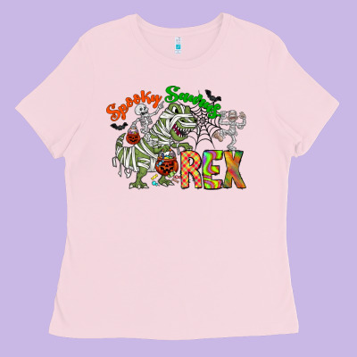 Spooky Sourus Ladies Tee Designed By Cowhidedigitalart