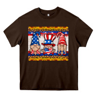 Chocolate Brown usa gnome mouse pad Heavy Core Tee - HRA Design Shop