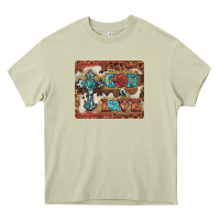 Mossy god is love cross Heavy Core Tee - BarkalooDesign