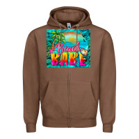 Chestnut beach babe Zipper Hoodie - BarkalooDesign