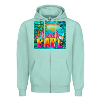 Seafoam beach babe Zipper Hoodie - BarkalooDesign