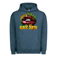 Pigment Midnight Navy Future black queen Urban Hoodie - FaDigitalArtStudio