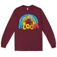 Burgundy bloom Long Sleeve Tee - NancyCooperArtShop