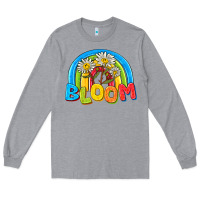 Heather Grey bloom Long Sleeve Tee - NancyCooperArtShop