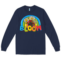 Navy bloom Long Sleeve Tee - NancyCooperArtShop