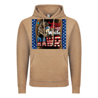 Vintage Coffee Red White Rawr Dinosaur T-Rex Vintage Hoodie - LillyAllenDesigns