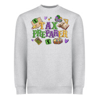 Heather Grey tax preparer Heavyweight Sweatshirt - MaliasSmallBusiness