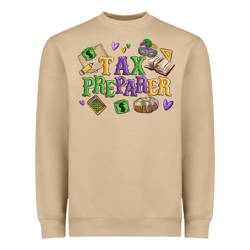 Tax Preparer Heavyweight Sweatshirt by MaliasSmallBusiness | Teevron