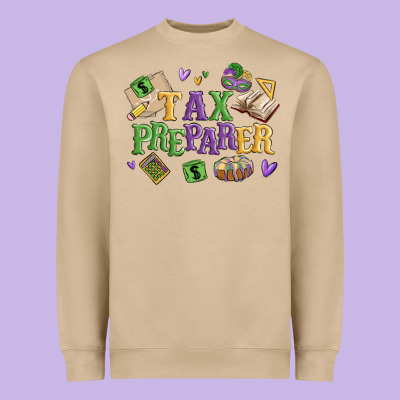 Tax Preparer Heavyweight Sweatshirt Designed By Maliassmallbusiness