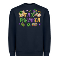 Navy tax preparer Heavyweight Sweatshirt - MaliasSmallBusiness