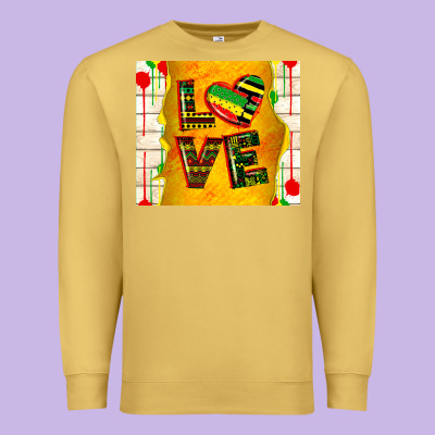 Juneteenth Love Premium Sweatshirt Designed By Tumblerdesignbyshophia