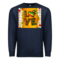Navy juneteenth love Premium Sweatshirt - TumblerDesignByShophia